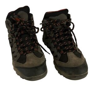 ⭐ High Sierra Big Kids Black Grey Trooper Hiking Boots Size 6